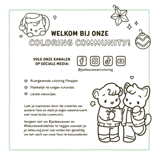 Deltas Cozy Christmas Adventskalender Kleurboek Jade Summer