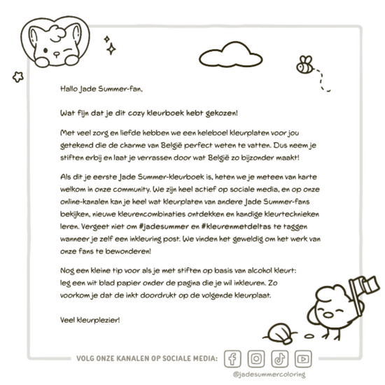 Deltas Cozy Belgium Kleurboek Jade Summer