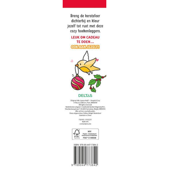 Deltas De mooiste kleurboekenleggers om in te kleuren Cozy Christmas
