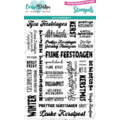 Carlijn Design Carlijn Design Clear Stamps A6 Vakjes Kerst