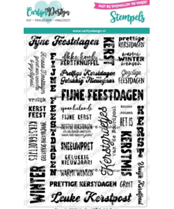 Carlijn Design Clear Stamps A6 Vakjes Kerst