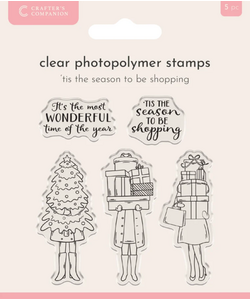 Whimsical Photopolymer Stamp 'Tis the Season to be Shopping'
