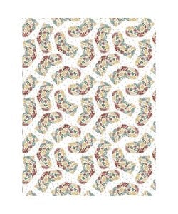Vel Decopatch Papier Textuur Kerst patroon wit/rood/groen/goud