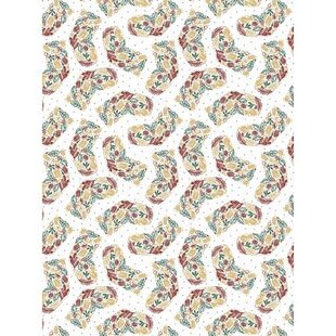 Vel Decopatch Papier Textuur Kerst patroon wit/rood/groen/goud
