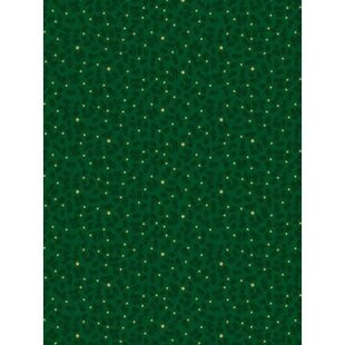 Vel Decopatch Papier Textuur Kerst hulstbladeren groen/goud