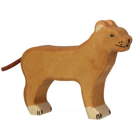 Holztiger Holzitger houten leeuwin 14x11x3 cm. Holztiger Holzitger houten leeuwin 14x11x3 cm.