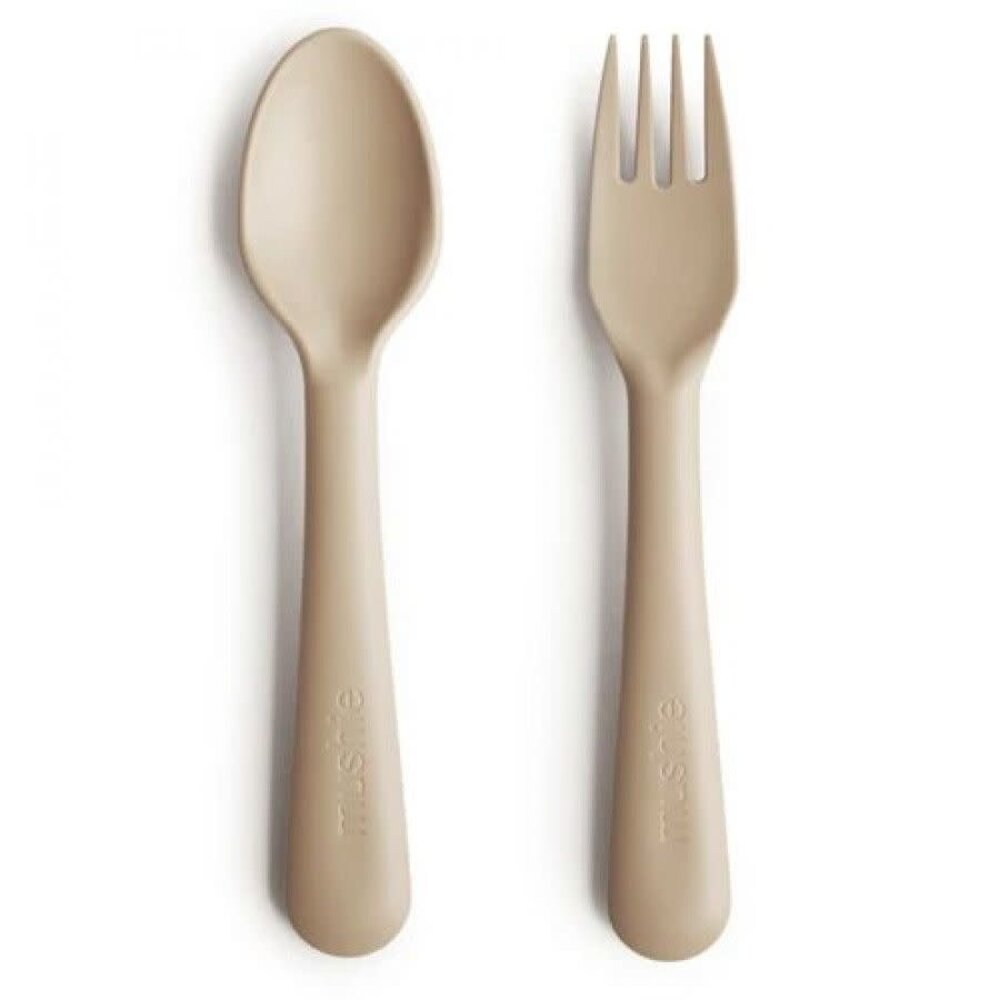 Mushie Mushie | Fork & Spoon | Ivory