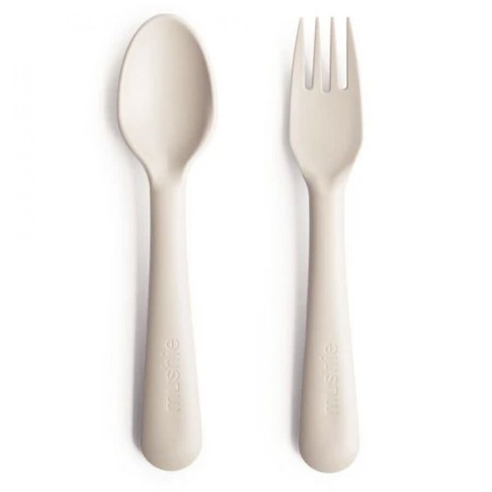 Mushie Mushie | Fork & Spoon | Ivory