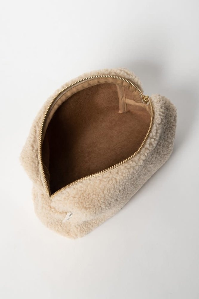 Studio Noos Studio Noos - Chuncky Pouch ecru teddy Studio Noos Studio Noos - Chuncky Pouch ecru teddy