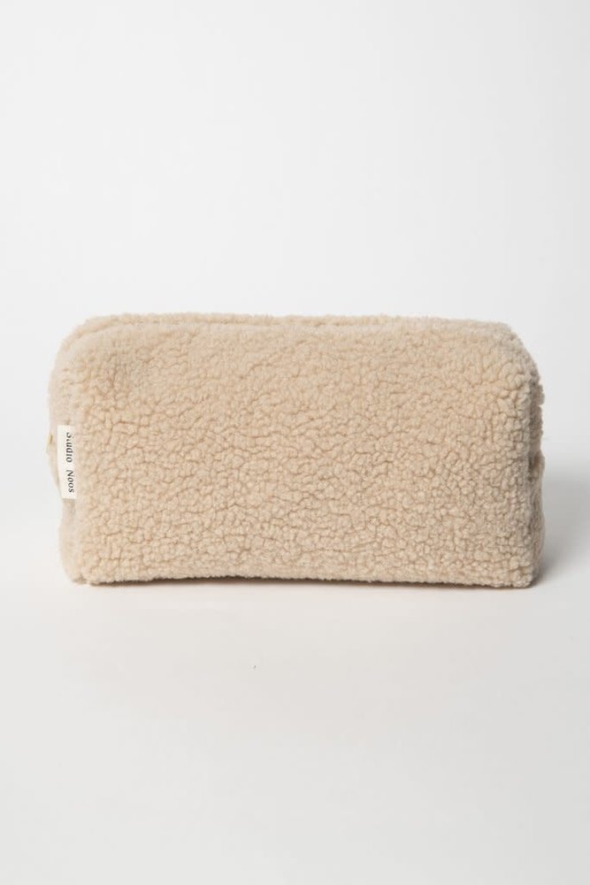 Studio Noos Studio Noos - Chuncky Pouch ecru teddy Studio Noos Studio Noos - Chuncky Pouch ecru teddy