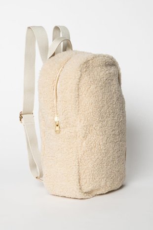 Studio Noos Studio Noos | Ecru Teddy | Mini Backpack