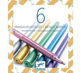 Djeco Djeco | Metallic markers 6 stuks Djeco Djeco | Metallic markers 6 stuks