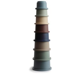 Mushie Mushie - Stapeltoren Cups Forrest Mushie Mushie - Stapeltoren Cups Forrest