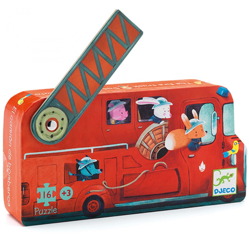 Djeco Djeco | Puzzel | De brandweerwagen (16st)