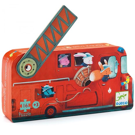 Djeco Djeco | Puzzel | De brandweerwagen (16st)