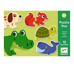 Djeco Djeco - Puzzel duo dieren (10x2st) Djeco Djeco - Puzzel duo dieren (10x2st)