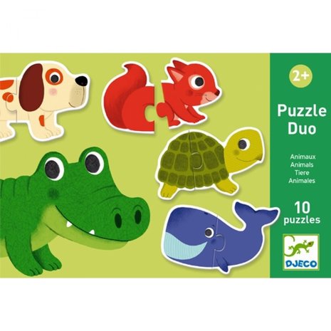 Djeco Djeco - Puzzel duo dieren (10x2st)