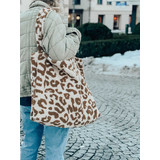 Studio Noos Studio Noos | Teddy leopard ecru mom-bag Studio Noos Studio Noos | Teddy leopard ecru mom-bag