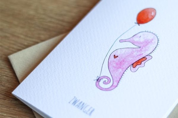 Juulz Juulz | Kaart | Zwanger zeepaardje