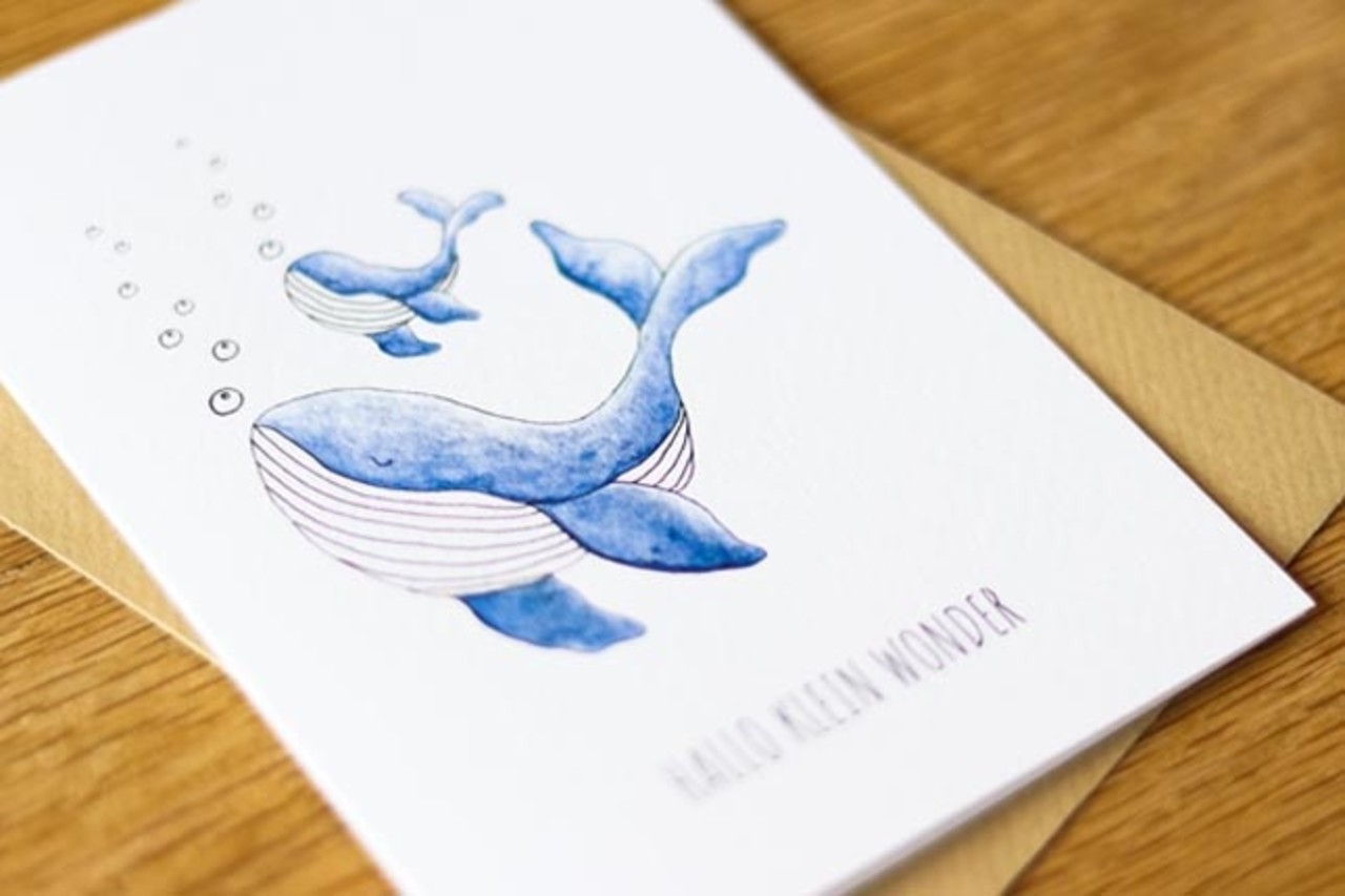 Juulz Juulz | Kaart | Hallo klein wonder walvis | Blauw Juulz Juulz | Kaart | Hallo klein wonder walvis | Blauw