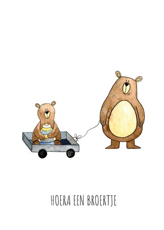 Juulz Juulz | Kaart | Hoera een broertje beren