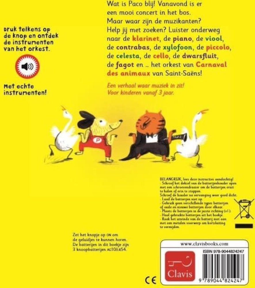 Boeken Boek | Paco en het orkest ( geluidenboek) Boeken Boek | Paco en het orkest ( geluidenboek)