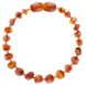 Barnsteen baby raw armband 14 cm - kleur Cognac Barnsteen baby raw armband 14 cm - kleur Cognac