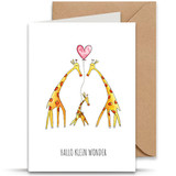 Juulz Juulz | Kaart | Hallo klein wonder giraffen roze Juulz Juulz | Kaart | Hallo klein wonder giraffen roze