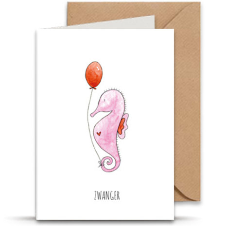 Juulz Juulz | Kaart | Zwanger zeepaardje