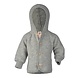 Engel Engel | Hooded jacket with wooden buttons | Light grey melange Engel Engel | Hooded jacket with wooden buttons | Light grey melange