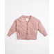 Play Up Play Up : Knitted Jacket with coconut buttons Pink Play Up Play Up : Knitted Jacket with coconut buttons Pink