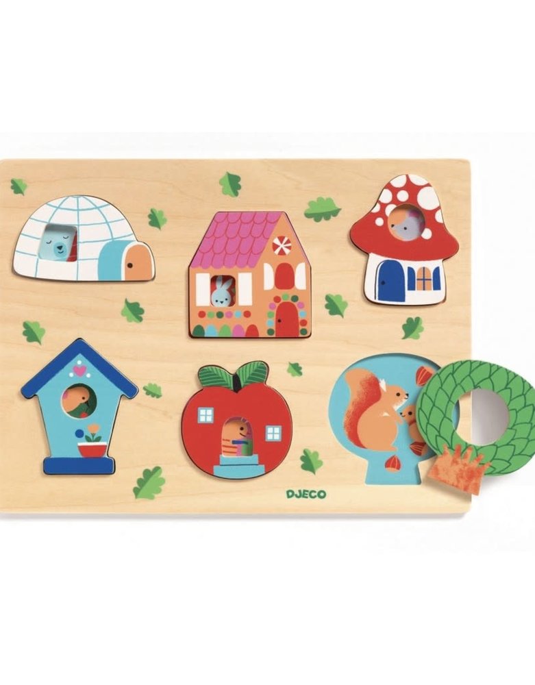 Djeco Djeco - Coucou house puzzel Djeco Djeco - Coucou house puzzel
