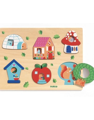 Djeco Djeco - Coucou house puzzel Djeco Djeco - Coucou house puzzel