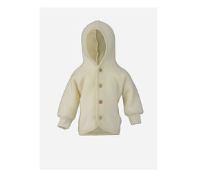 Engel Engel | Hooded jacket with wooden buttons | Naturel Engel Engel | Hooded jacket with wooden buttons | Naturel