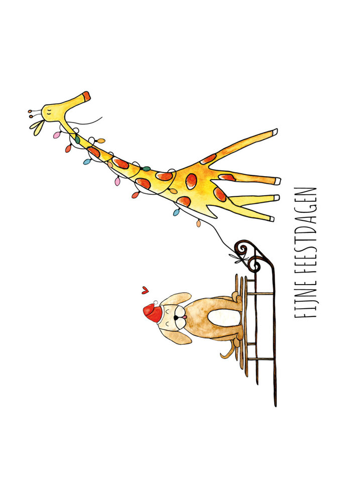 Juulz Juulz | Kaart | Fijne feestdagen giraf