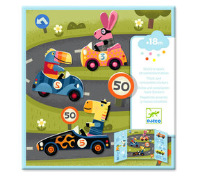 Djeco Djeco - Herbruikbare stickers auto's