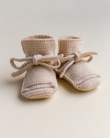 Hvid Hvid | Booties 0-9M | Oat Hvid Hvid | Booties 0-9M | Oat