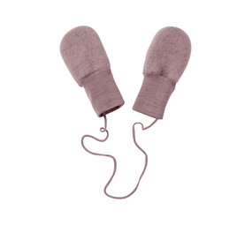 Engel Engel Natur: Baby Mittens Rosewood Melange Engel Engel Natur: Baby Mittens Rosewood Melange