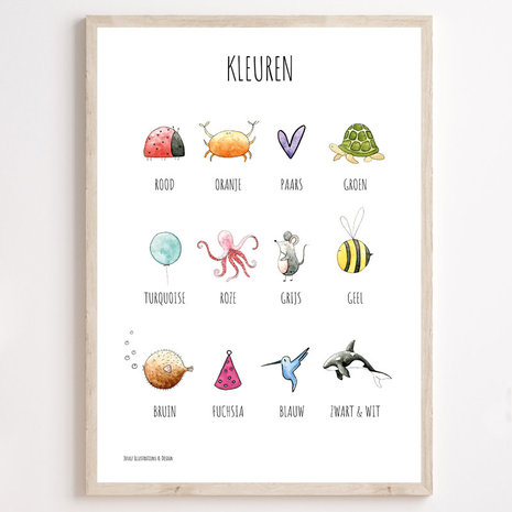 Juulz Juulz  : kleuren poster 21x30