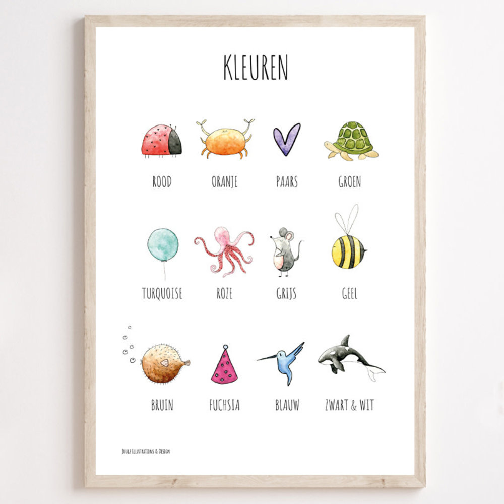 Juulz Juulz  : kleuren poster 21x30