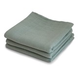 Mushie Mushie: Hydrofiele doeken 3 - pack - sage Mushie Mushie: Hydrofiele doeken 3 - pack - sage