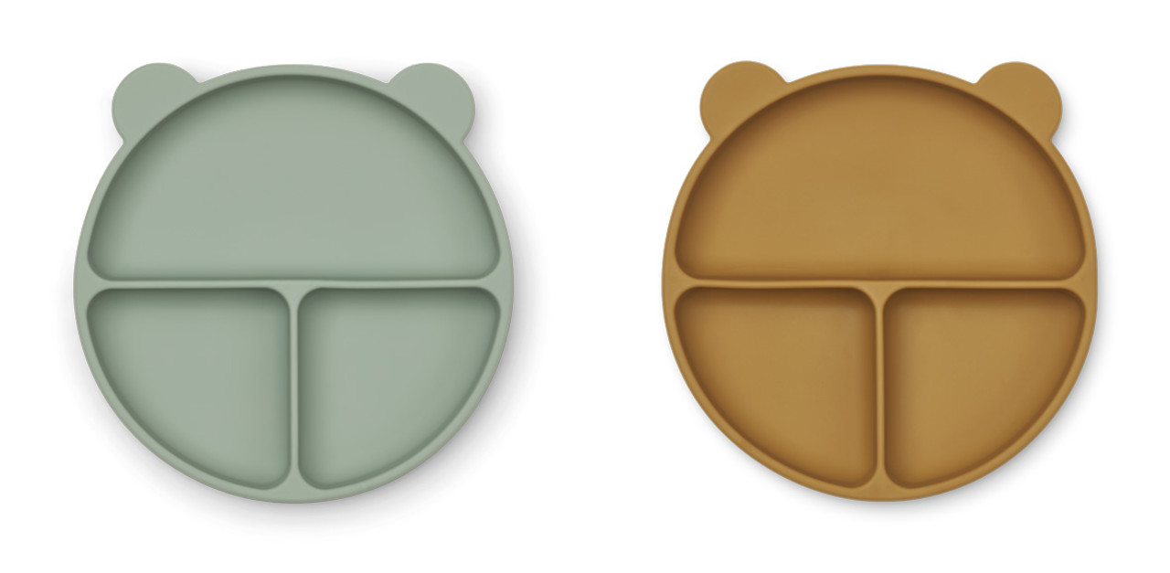 Liewood Liewood | Merrick divider plate 2-pack | Peppermint/golden caramel mix Liewood Liewood | Merrick divider plate 2-pack | Peppermint/golden caramel mix