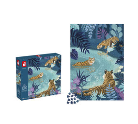 Janod Janod : Puzzel tijgers bij maanlicht 1000 stukjes Janod Janod : Puzzel tijgers bij maanlicht 1000 stukjes