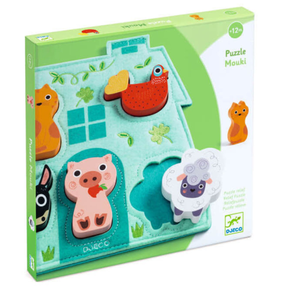 Djeco Djeco | Puzzel met vilt | Boerderij