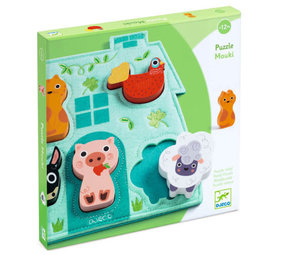 Djeco Djeco | Puzzel met vilt | Boerderij
