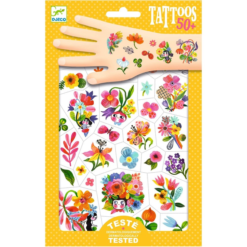 Djeco Djeco:  Tattoos – Aqua flor Djeco Djeco:  Tattoos – Aqua flor