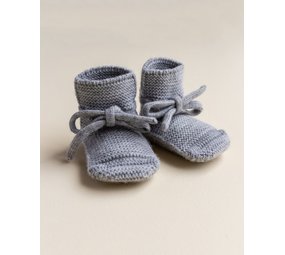 Hvid Hvid | Booties 9-15M | Grey Melange Hvid Hvid | Booties 9-15M | Grey Melange