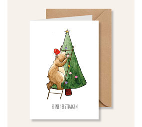 Juulz Juulz | Kaart | Fijne feestdagen beer Juulz Juulz | Kaart | Fijne feestdagen beer