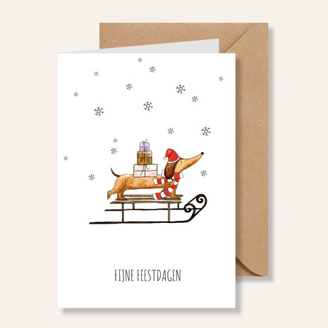 Juulz Juulz | Kaart | Fijne feestdagen Teckel