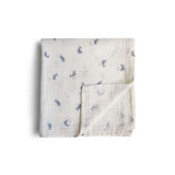 Mushie Mushie | Hydrofiele Doek Swaddle 120 x 120 | Whales Mushie Mushie | Hydrofiele Doek Swaddle 120 x 120 | Whales